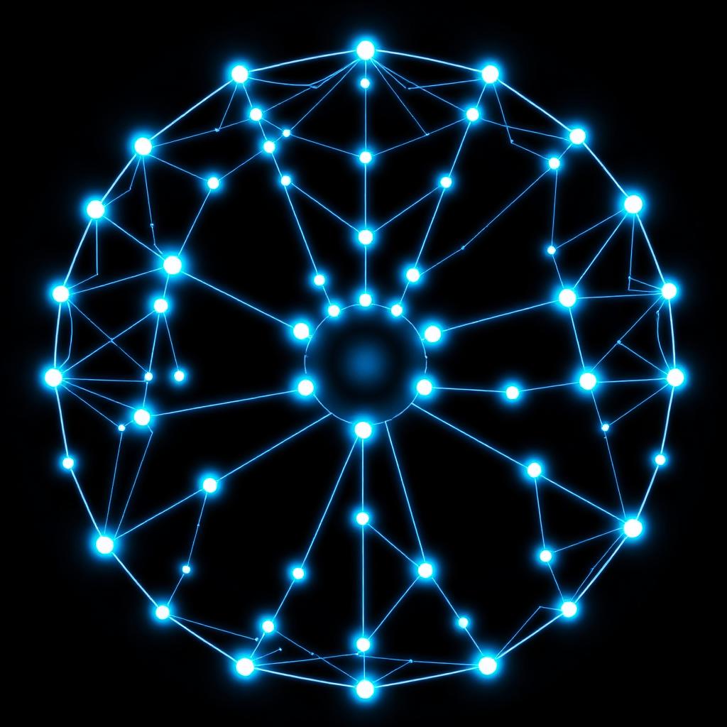 Visualization of an AI agent's reasoning network